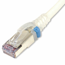 SIEMON SKINNY PATCH CORD CAT6A  S/FTP WHITE WITH CLEAR BOOT <p><strong>OPTIONS</strong></p>